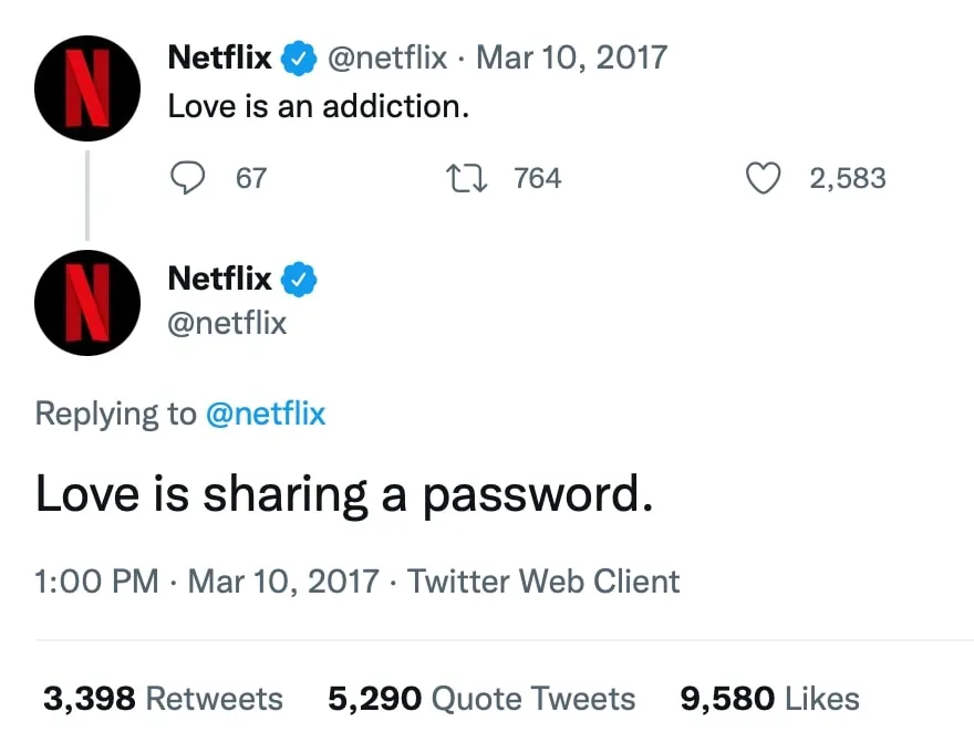 netflix sharing subscription password 